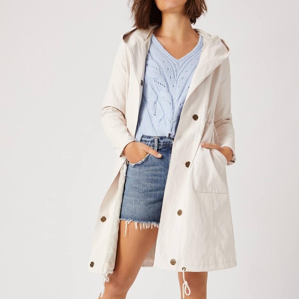 HTF Anthropologie Stevie Faux Leather Utility Jacket